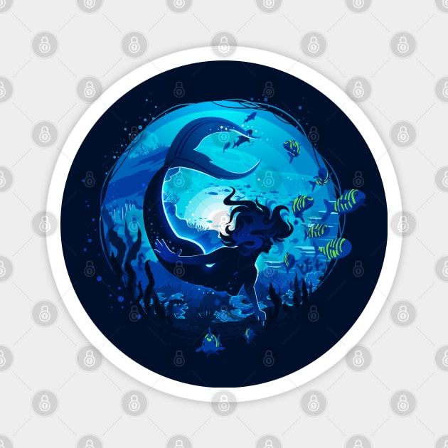 Mermaid Magnet by Prok_Art